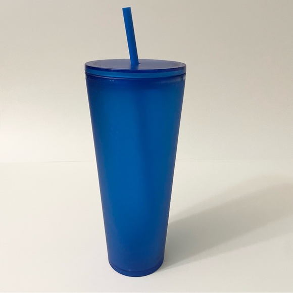 Starbucks Matte Royal Blue Velvet Soft Touch Venti 24 Oz Tumbler - Picture 4 of 13
